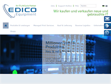 Tablet Screenshot of edico-equipment.de